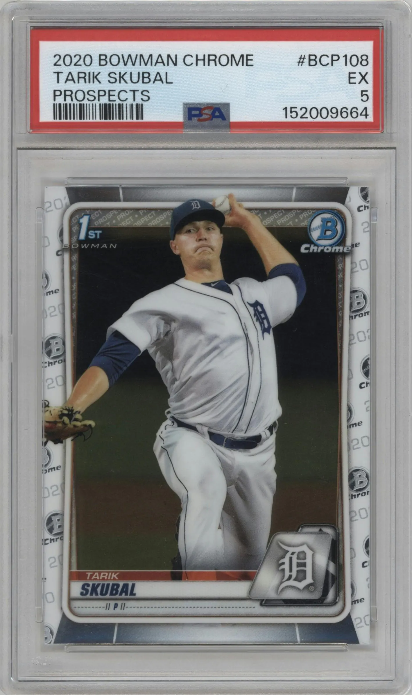 2020 Bowman Chr.Pros. Tarik Skubal #BCP-108 PSA 5