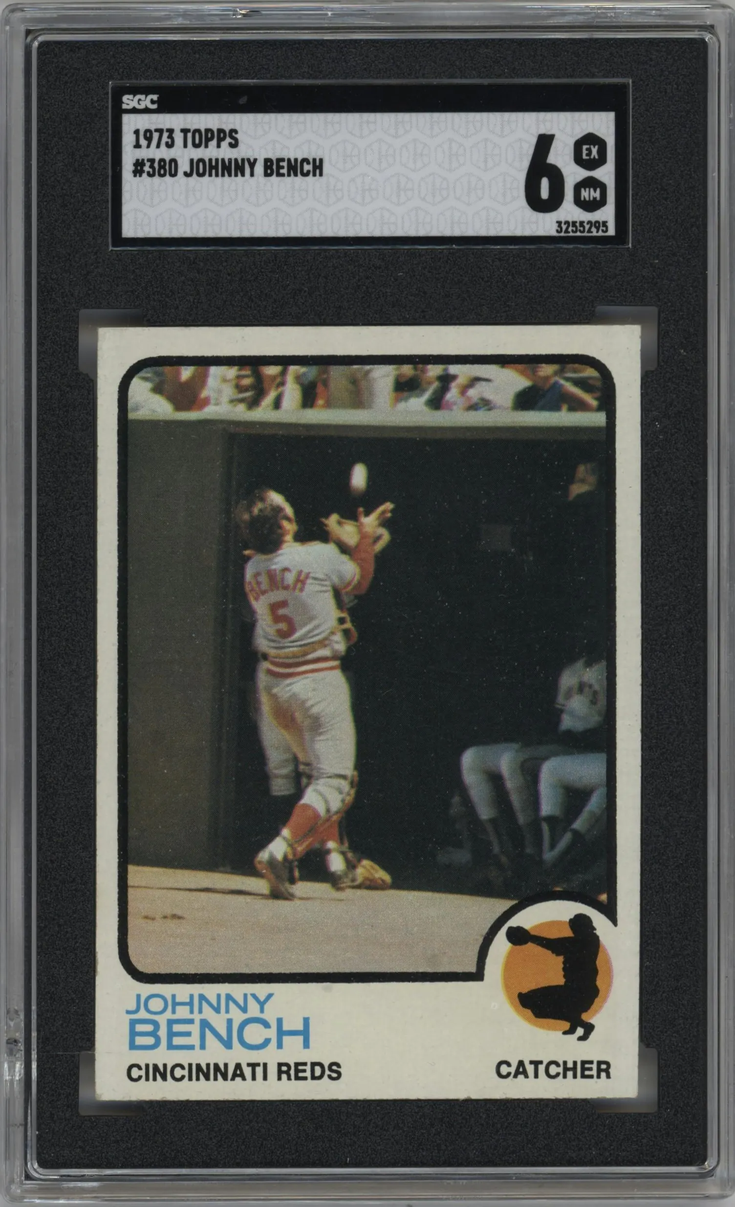 1973 Topps Johnny Bench #380 SGC 6