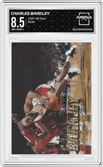 1997 Fleer Charles Barkley #234 ARENA CLUB 8.5