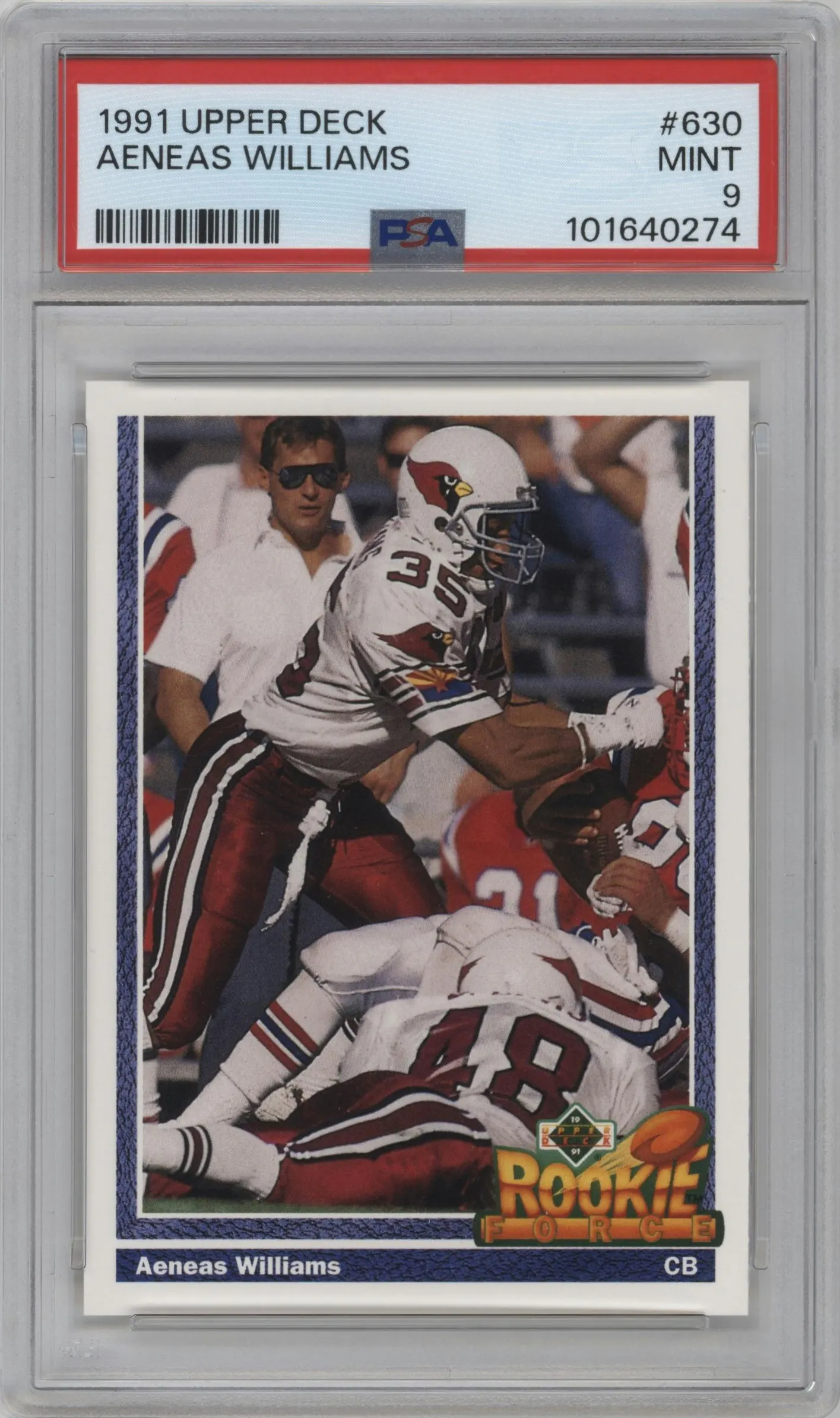 1991 Upper Deck Aeneas Williams #630 PSA 9