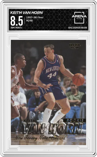 1997 Fleer Keith Van Horn #248 ARENA CLUB 8.5