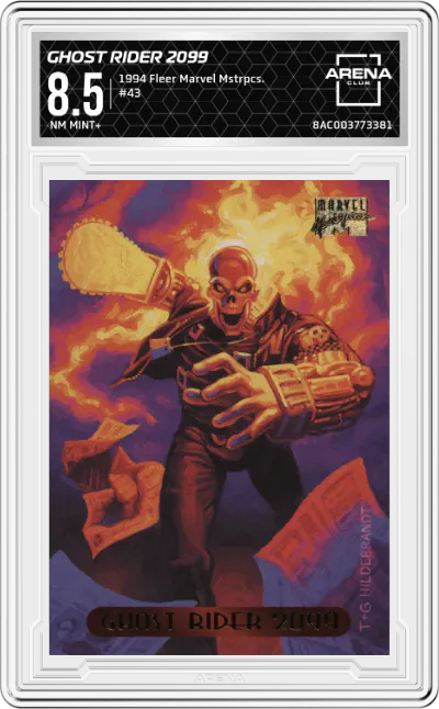 1994 Fleer Marvel Masterpieces Ghost Rider 2099 ARENA CLUB 8.5
