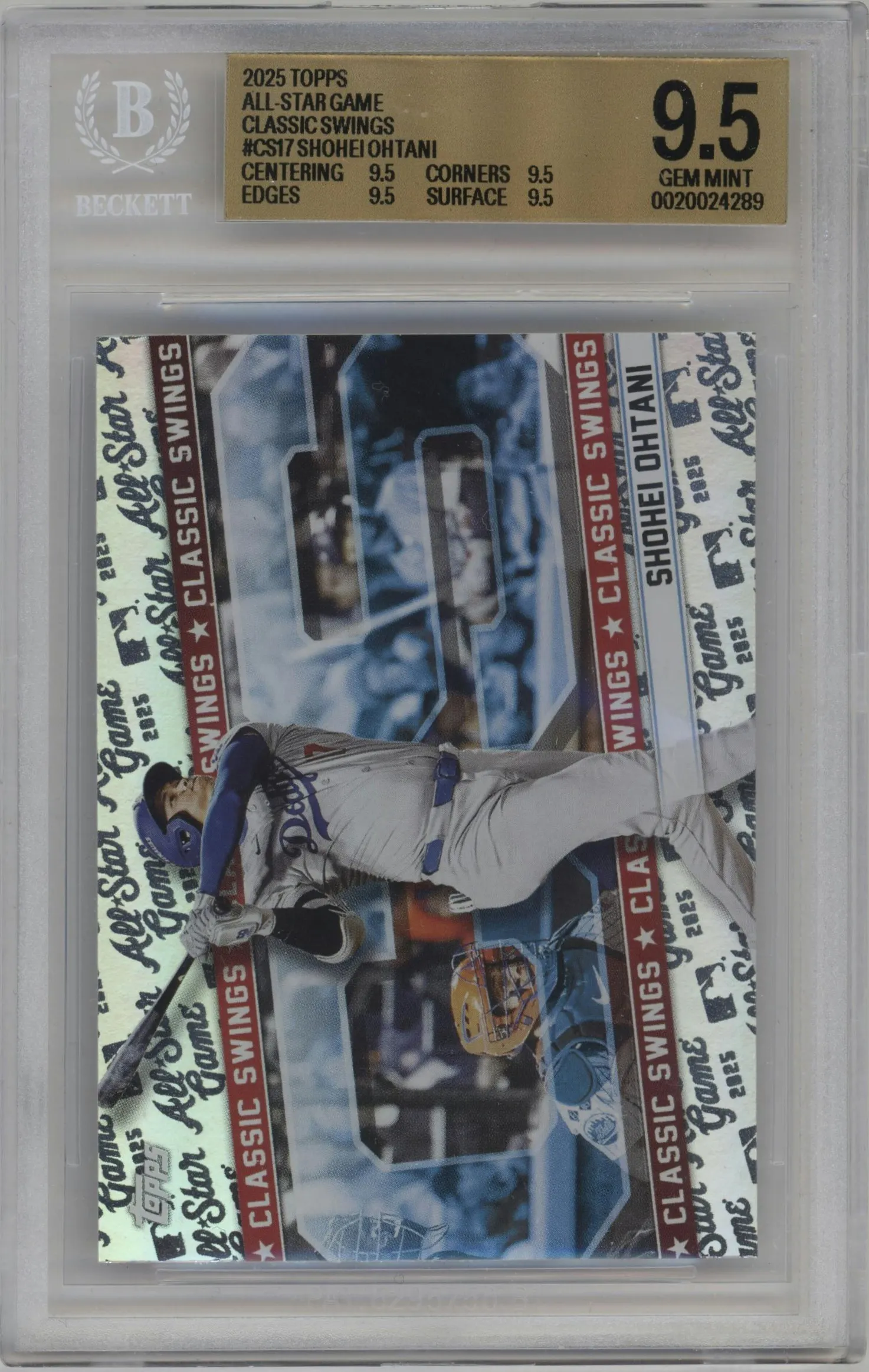 2025 Topps All Star Game Classic Swings Shohei Ohtani BGS 9.5
