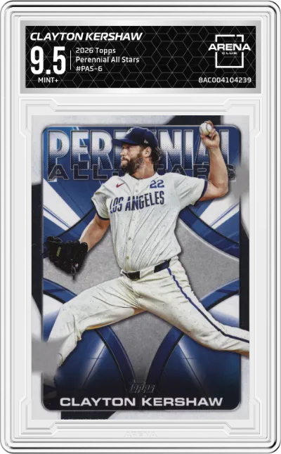 2026 Topps Perennial All Stars Clayton Kershaw #PAS-6 ARENA CLUB 9.5