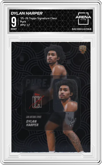 2025 2025-26 Topps Signature Class Topps Signature Class Pure Dylan Harper #PU-17 ARENA CLUB 9