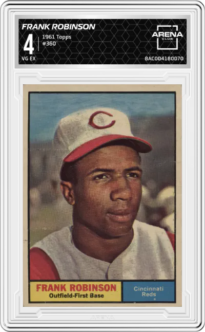 1961 Topps Frank Robinson #360 ARENA CLUB 4