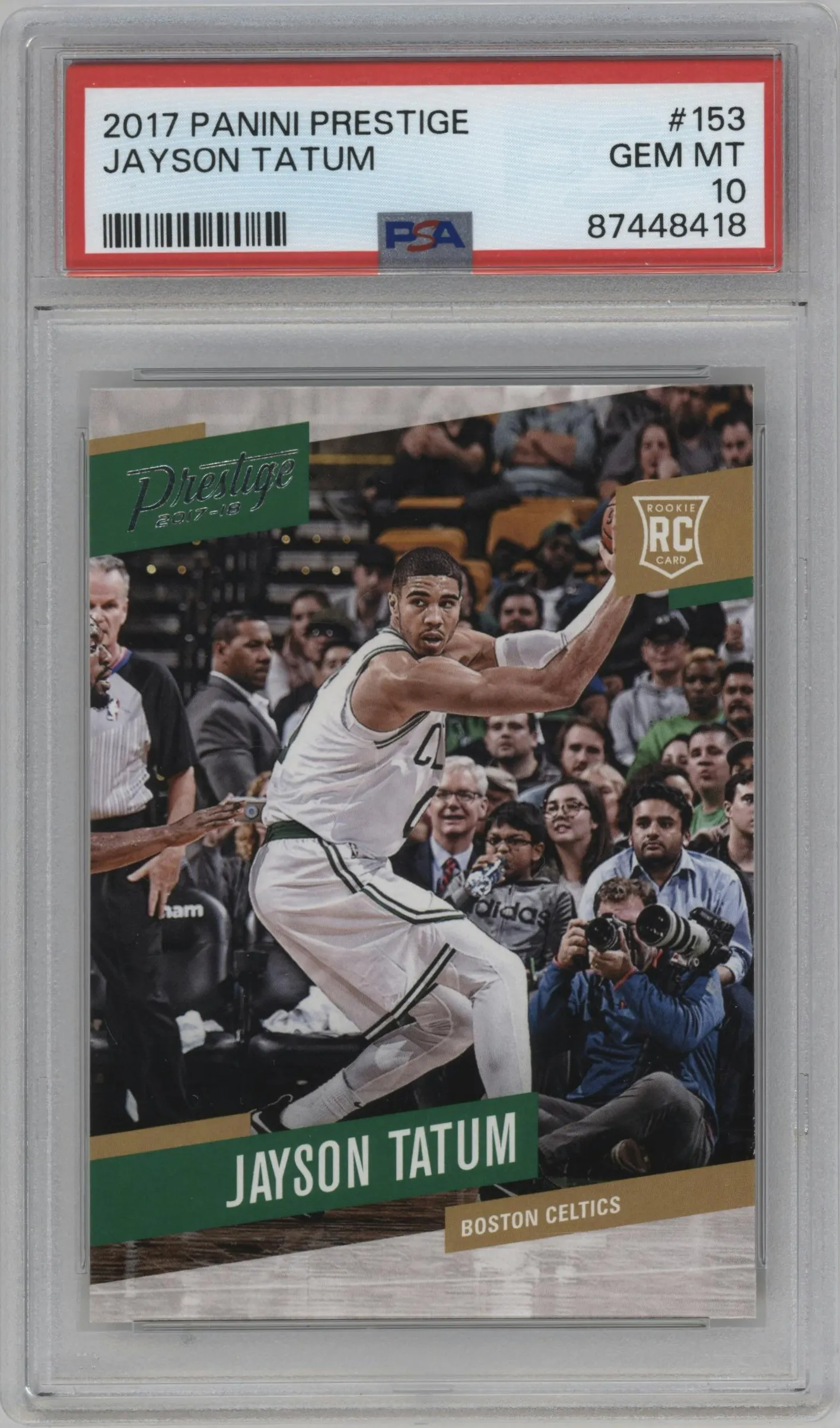2017 Panini Prestige Jayson Tatum #153 PSA 10