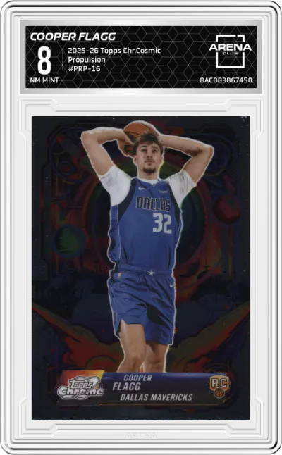 2025 Topps Chrome Cosmic Propulsion Cooper Flagg #PRP-16 ARENA CLUB 8