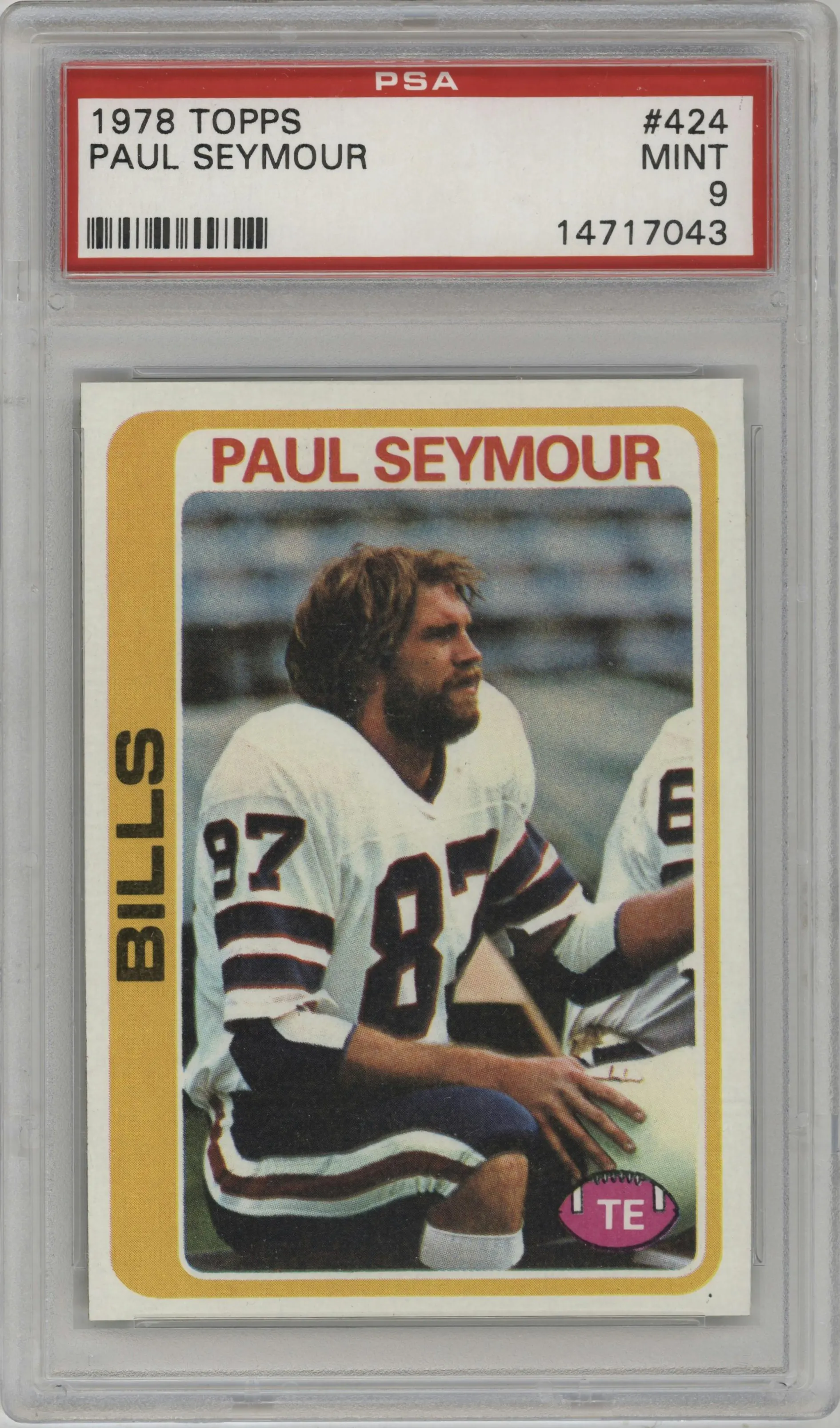 1978 Topps Paul Seymour #424 PSA 9