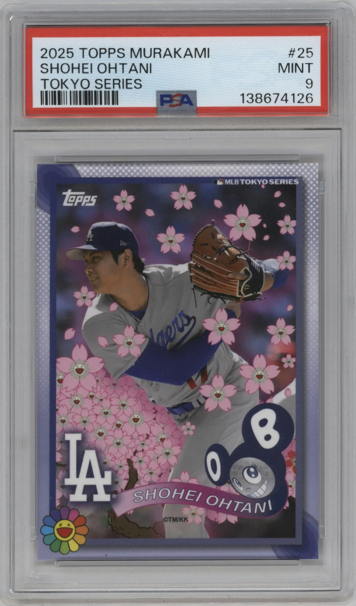 2025 Topps MLB World Tour Tokyo Series Takashi Murakami Complex Exclusive Shohei Ohtani PSA 9