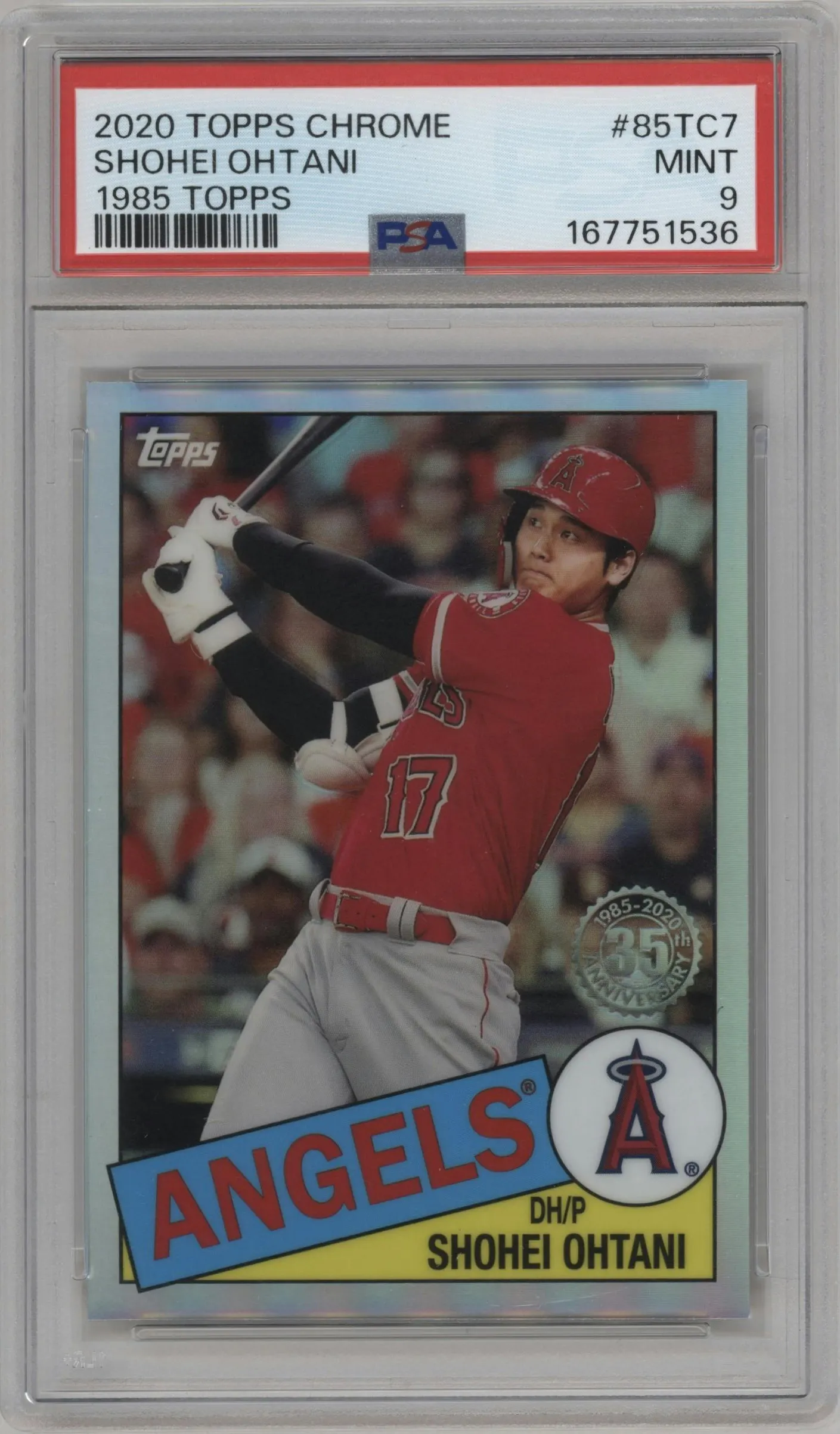 2020 Topps Chrome 1985 Topps Shohei Ohtani #85TC-7 PSA 9