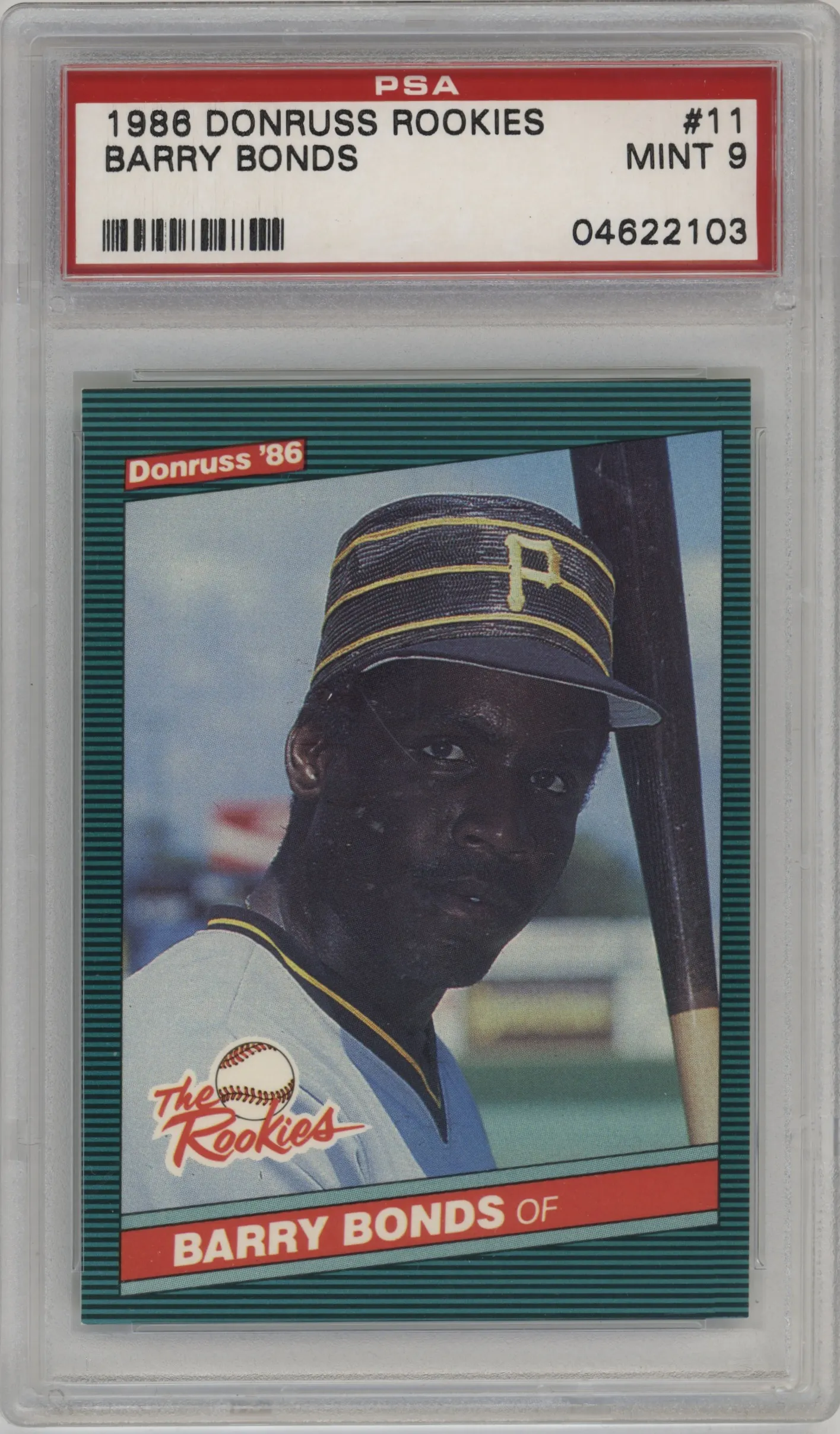 1986 Donruss The Rookies Barry Bonds #11 PSA 9