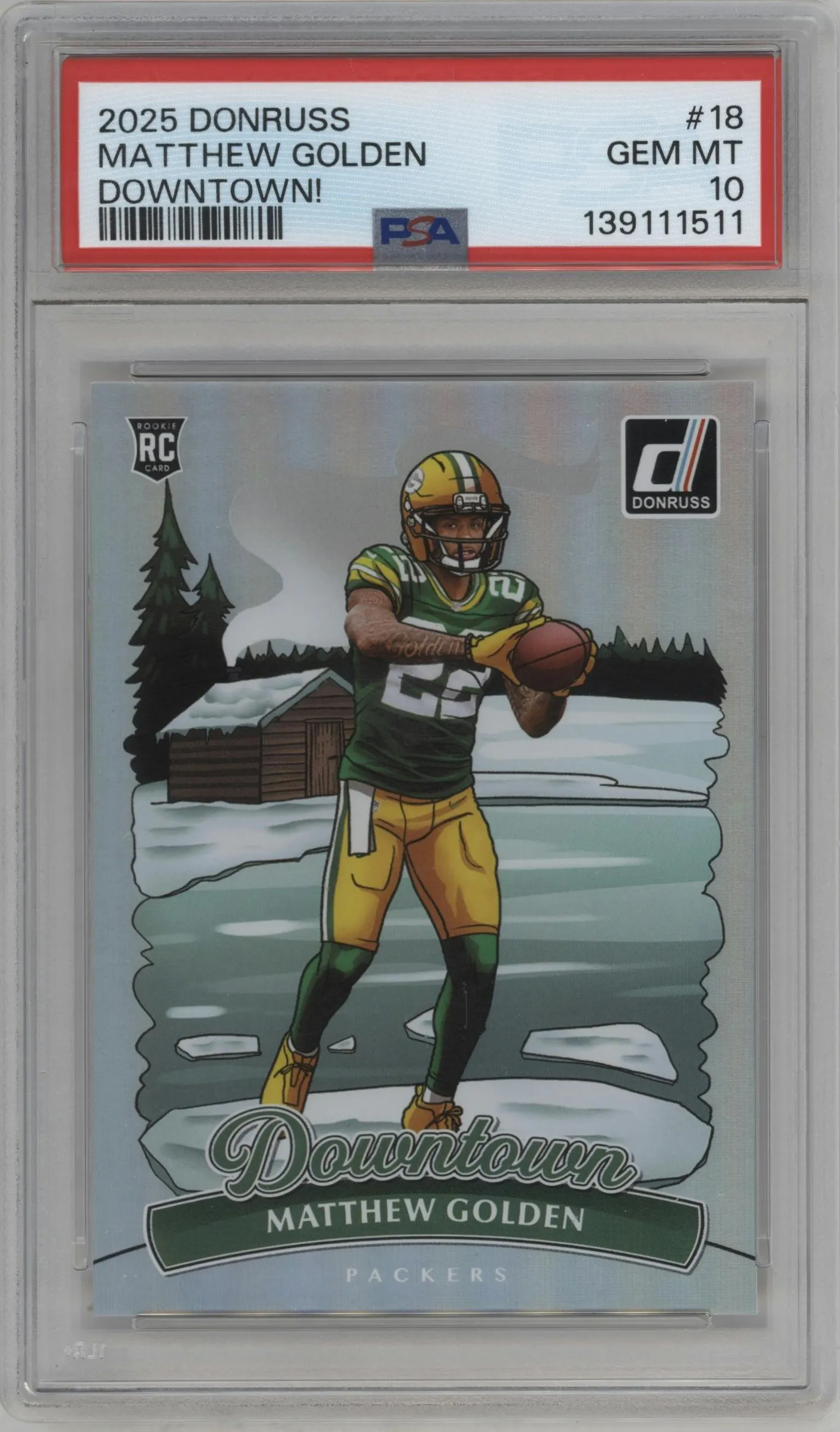 2025 Panini Donruss Downtown Matthew Golden #18 PSA 10
