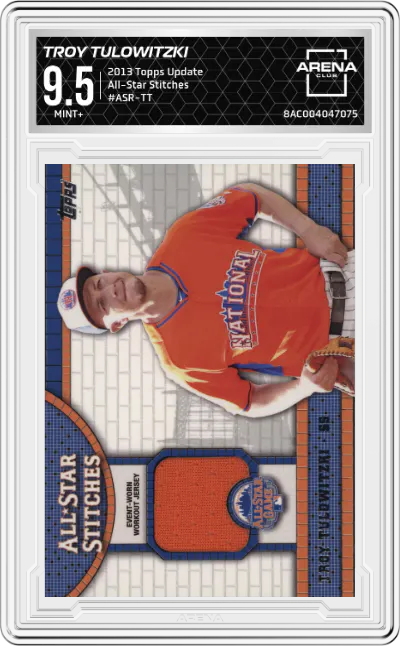 2013 Topps Update All-Star Stitches Troy Tulowitzki #ASR-TT ARENA CLUB 9.5