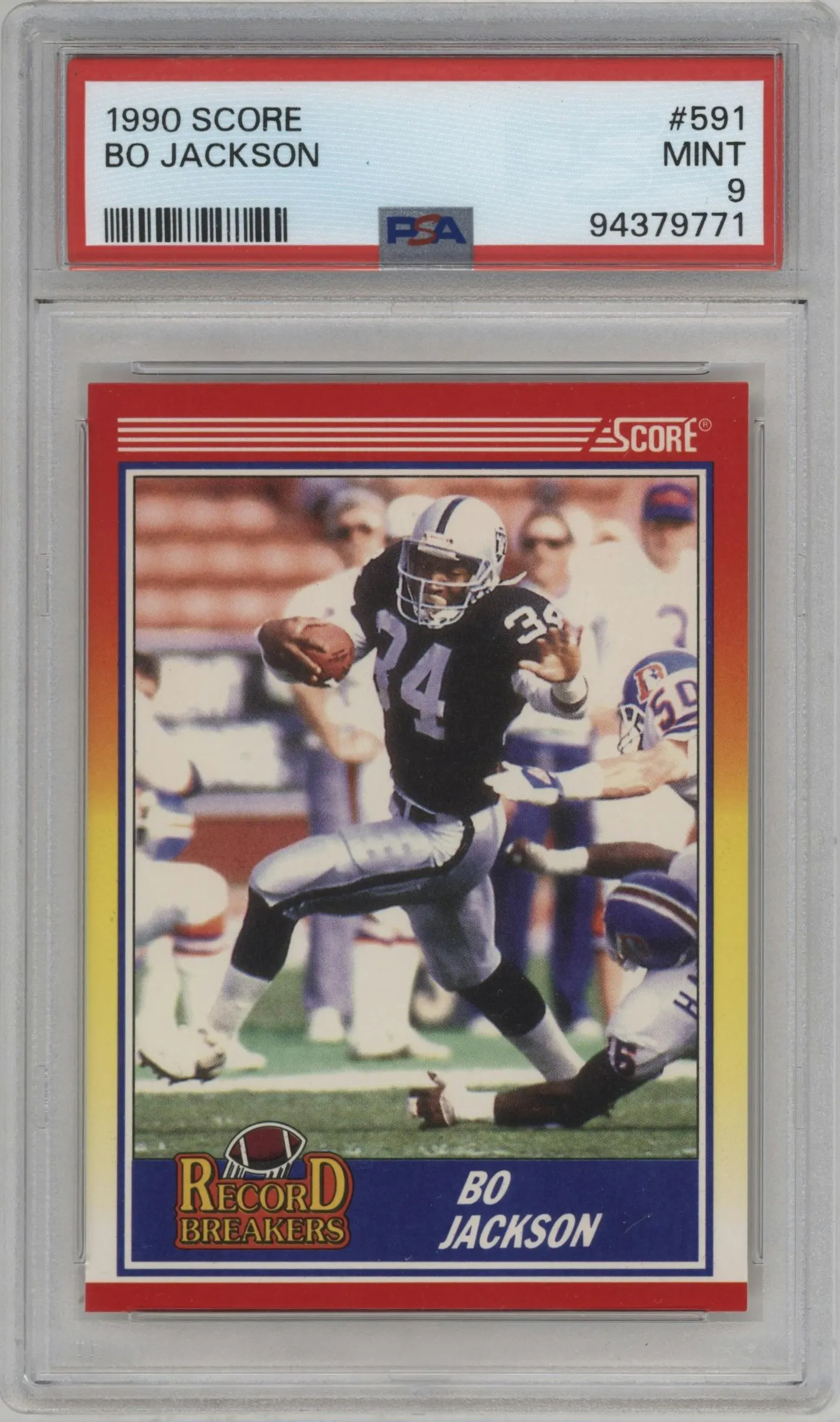 1990 Score Bo Jackson #591 PSA 9