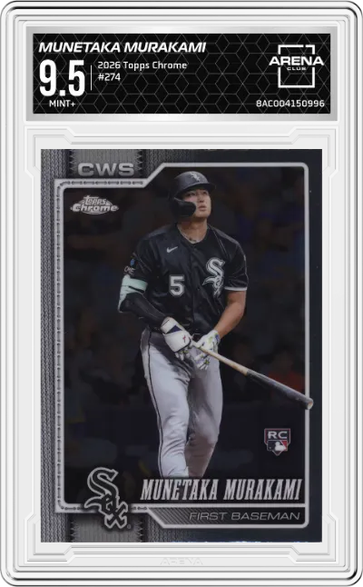 2026 Topps Chrome Munetaka Murakami #274 ARENA CLUB 9.5