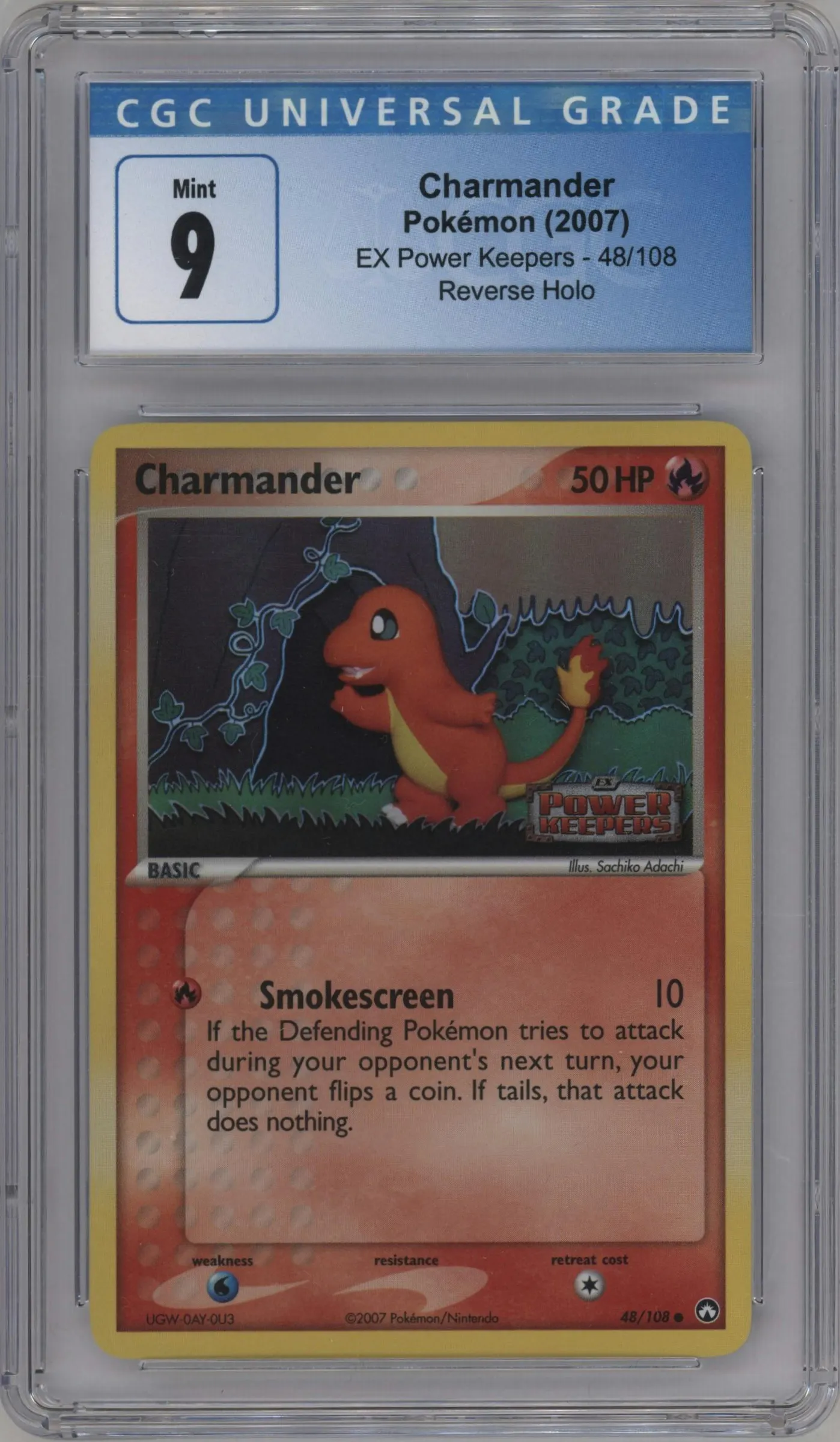 2007 Pokemon EX Power Keepers Charmander #48 CGC 9
