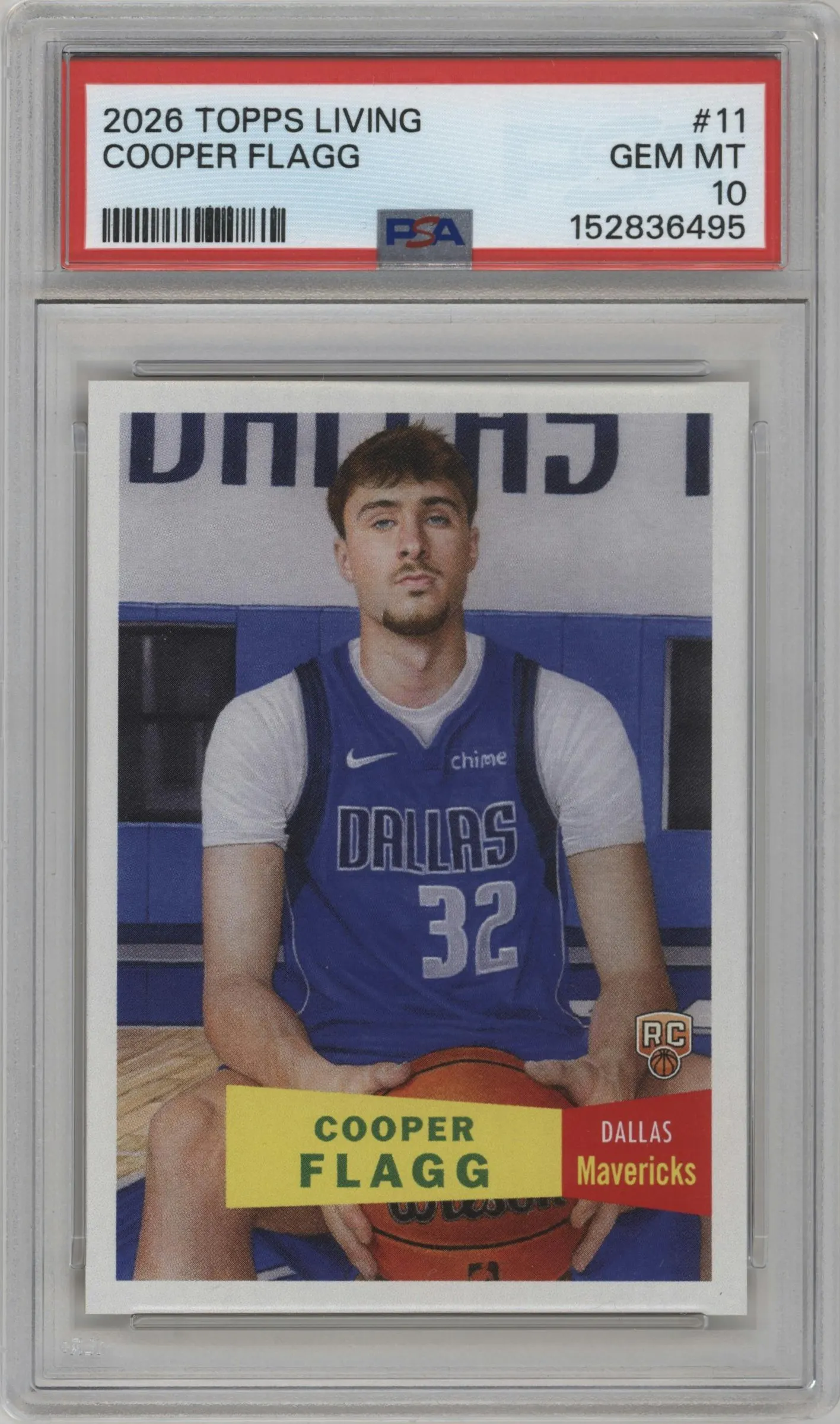 2025 Topps Living Cooper Flagg #11 PSA 10