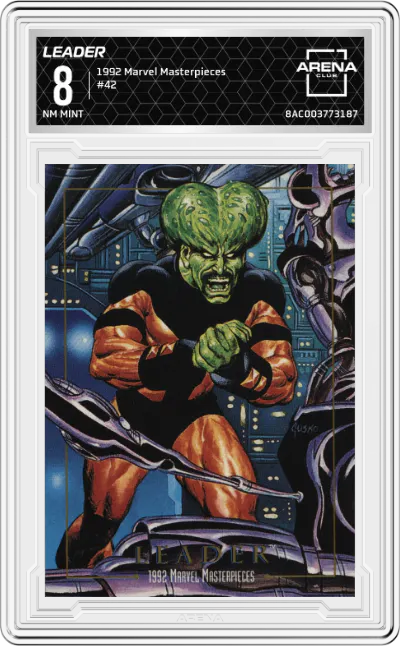 1992 SkyBox Marvel Masterpieces Leader #42 ARENA CLUB 8