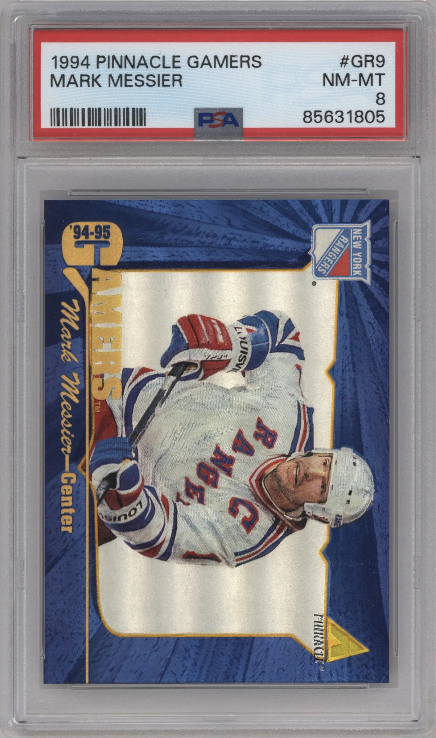 1994 Pinnacle Gamers Mark Messier #GR9 PSA 8