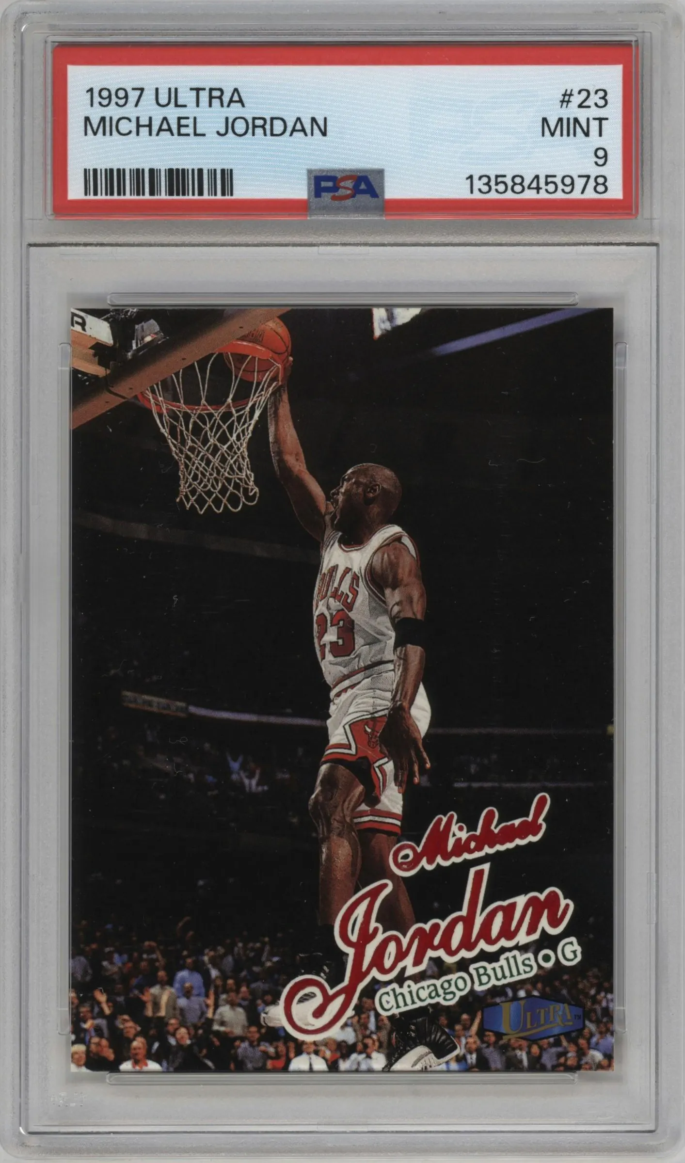 1997 Fleer Ultra Michael Jordan #23 PSA 9