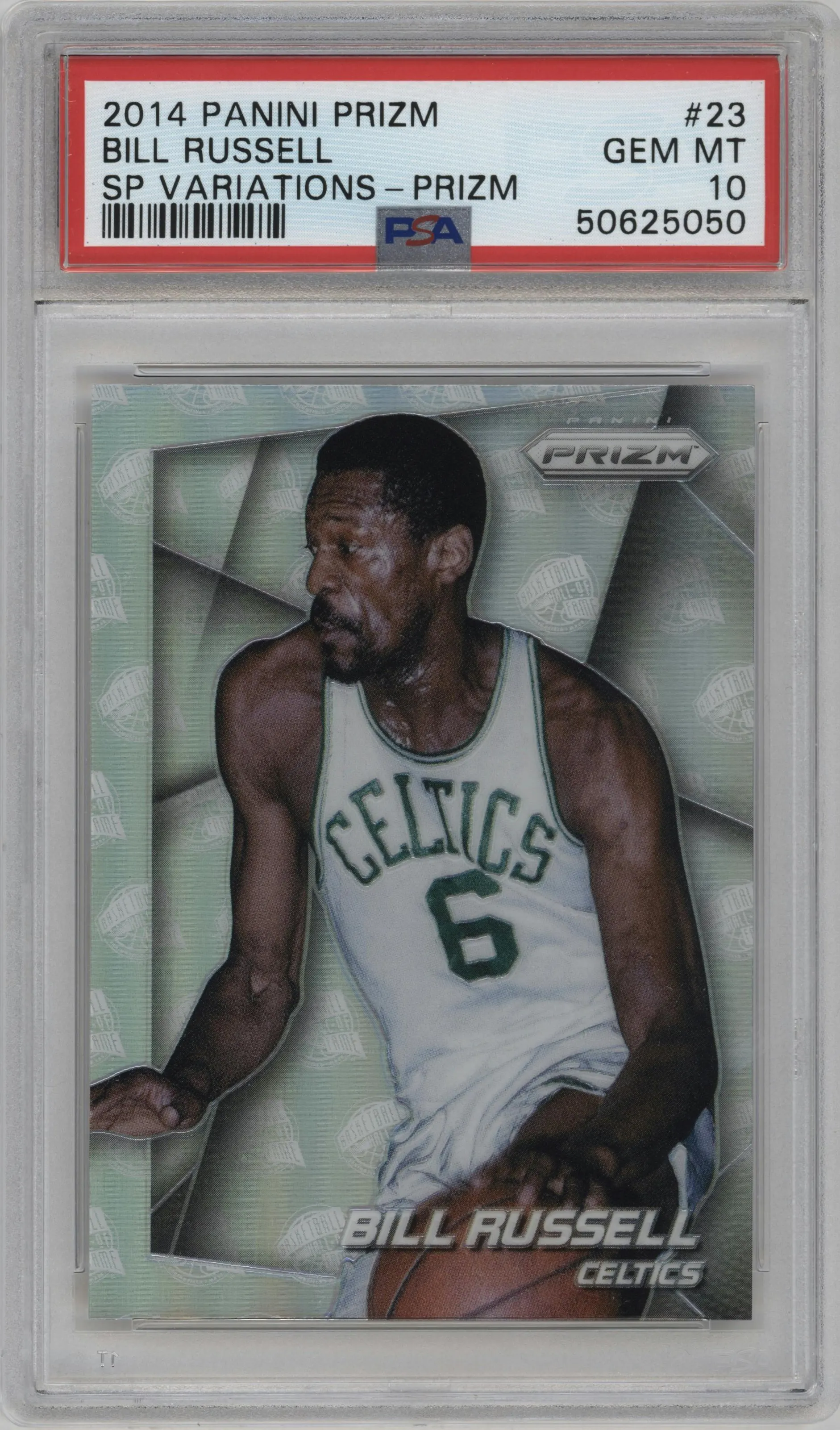 2014 Panini Prizm SP Bill Russell Prizm #23 PSA 10