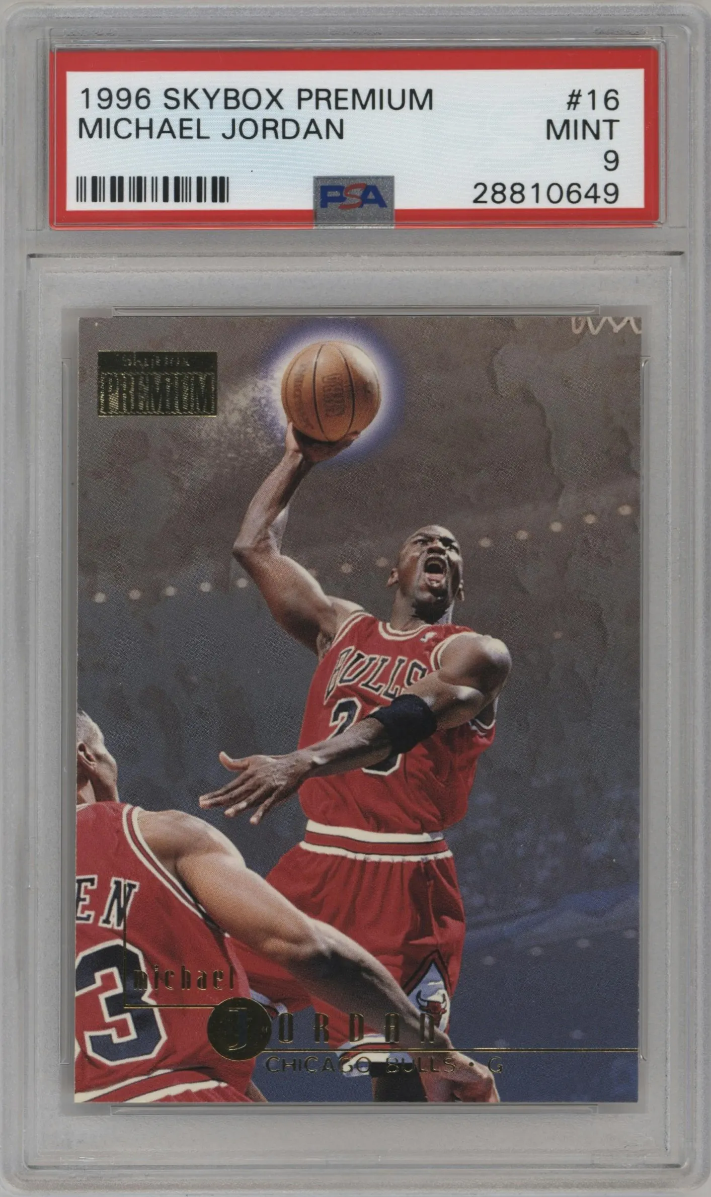 1996 Skybox Premium Michael Jordan #16 PSA 9