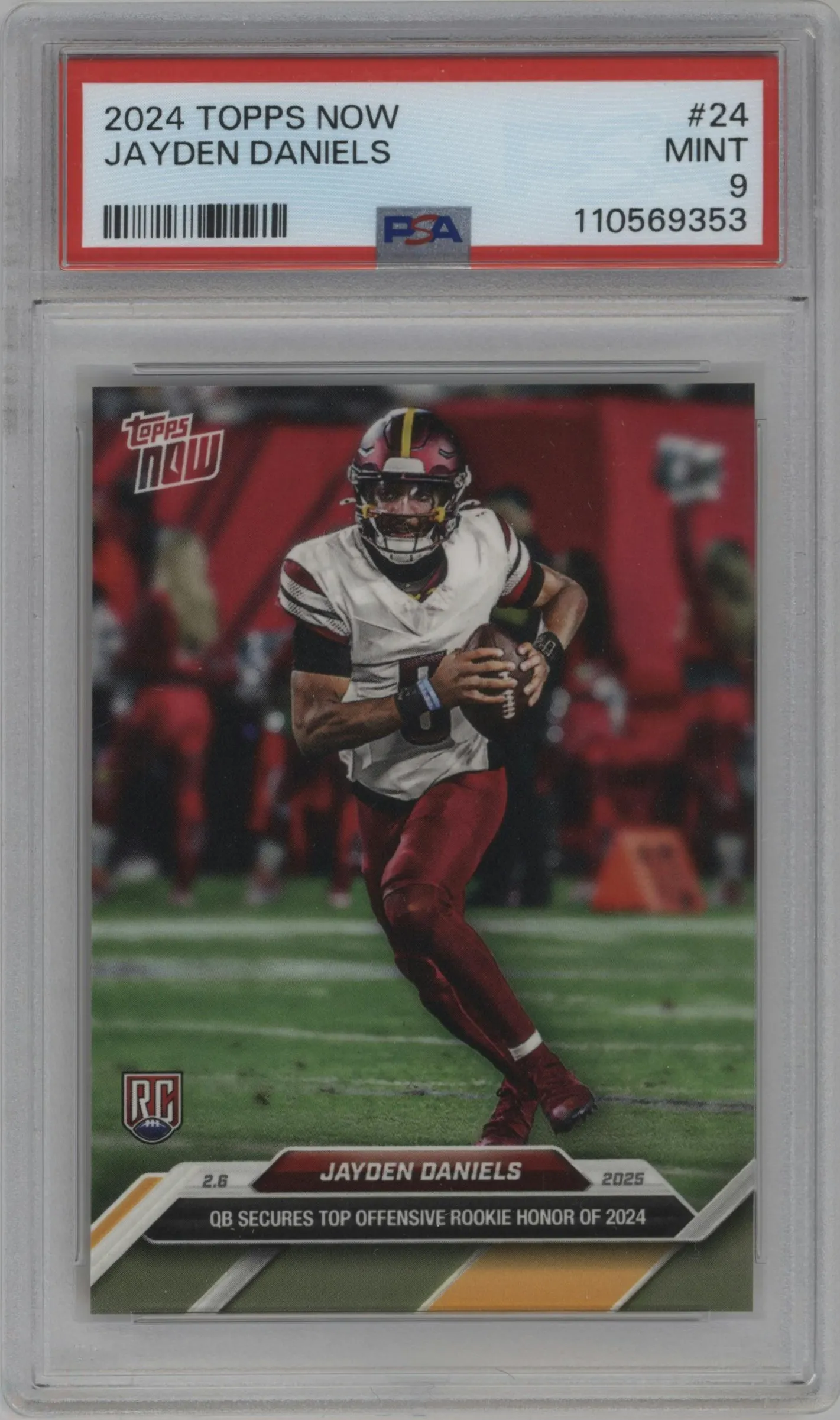 2024 Topps Now Jayden Daniels PSA 9