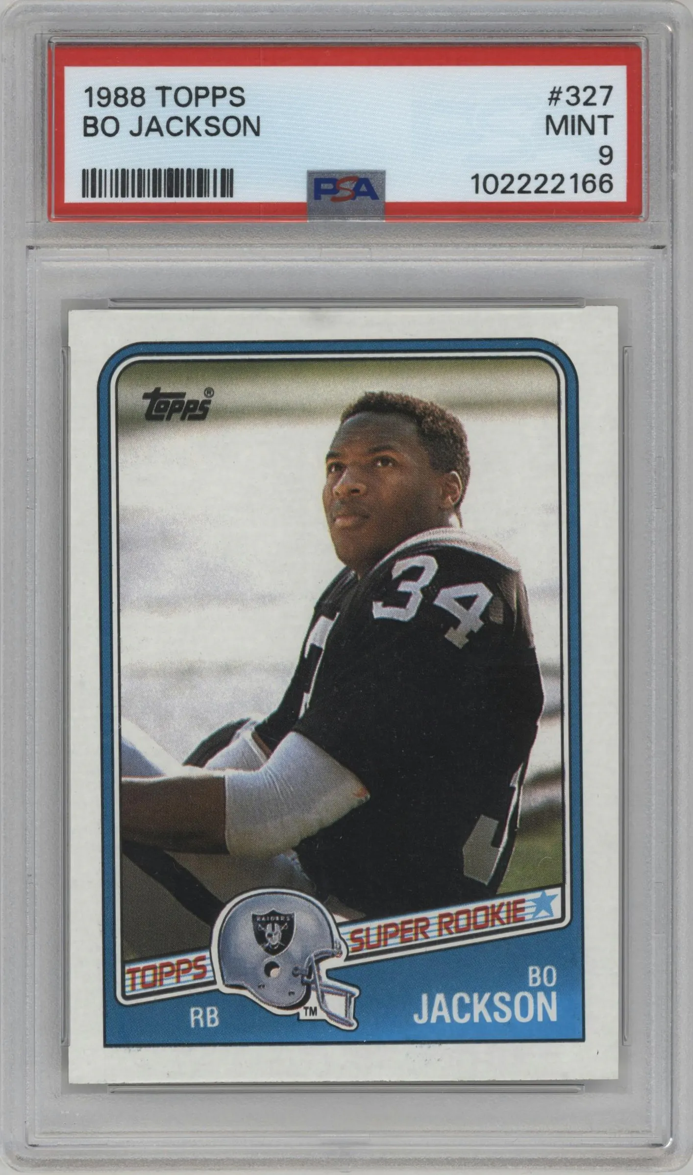 1988 Topps Bo Jackson #327 PSA 9