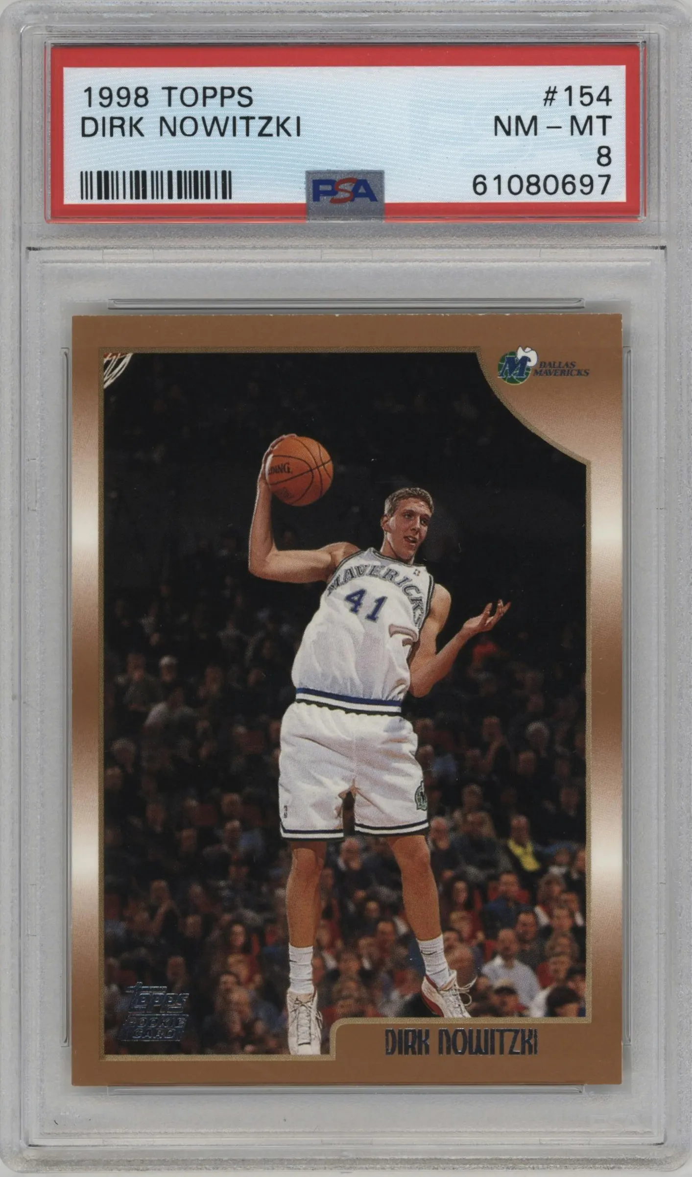 1998 Topps Dirk Nowitzki #154 PSA 8