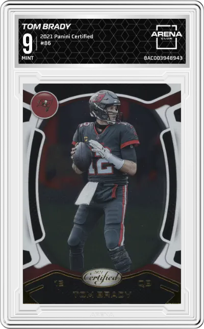 2021 Panini Certified Tom Brady #86 ARENA CLUB 9
