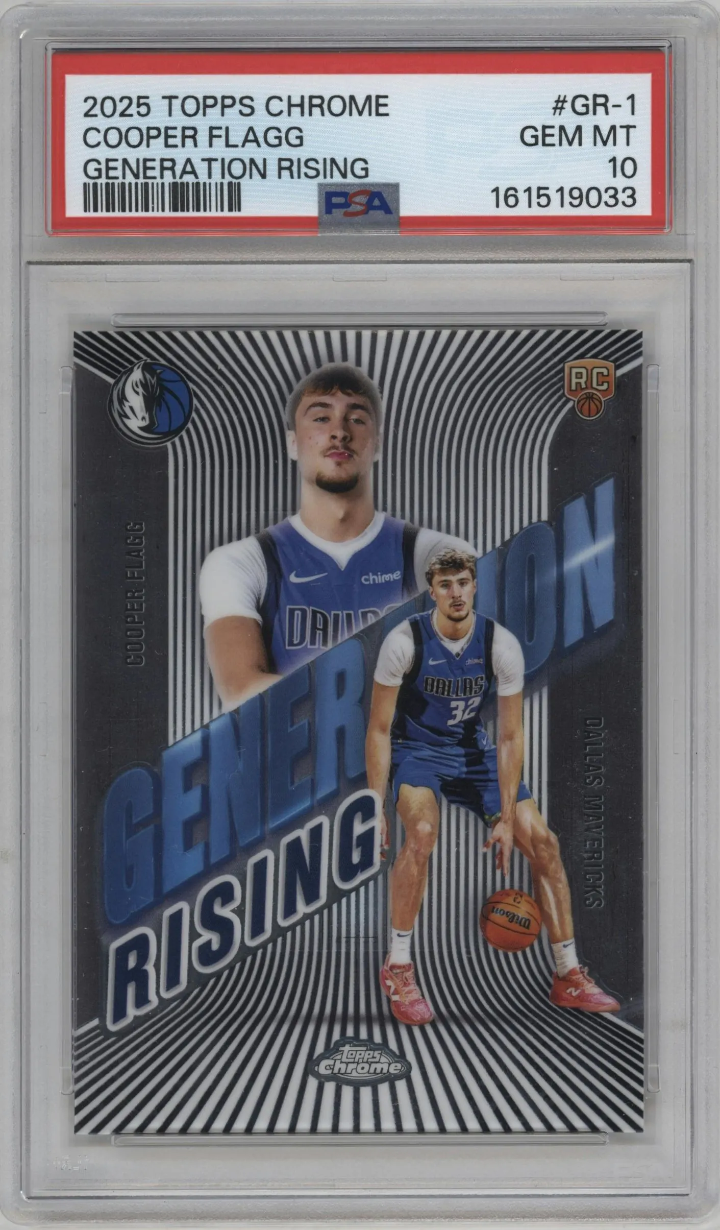 2025 Topps Chrome Generation Rising Cooper Flagg #GR-1 PSA 10