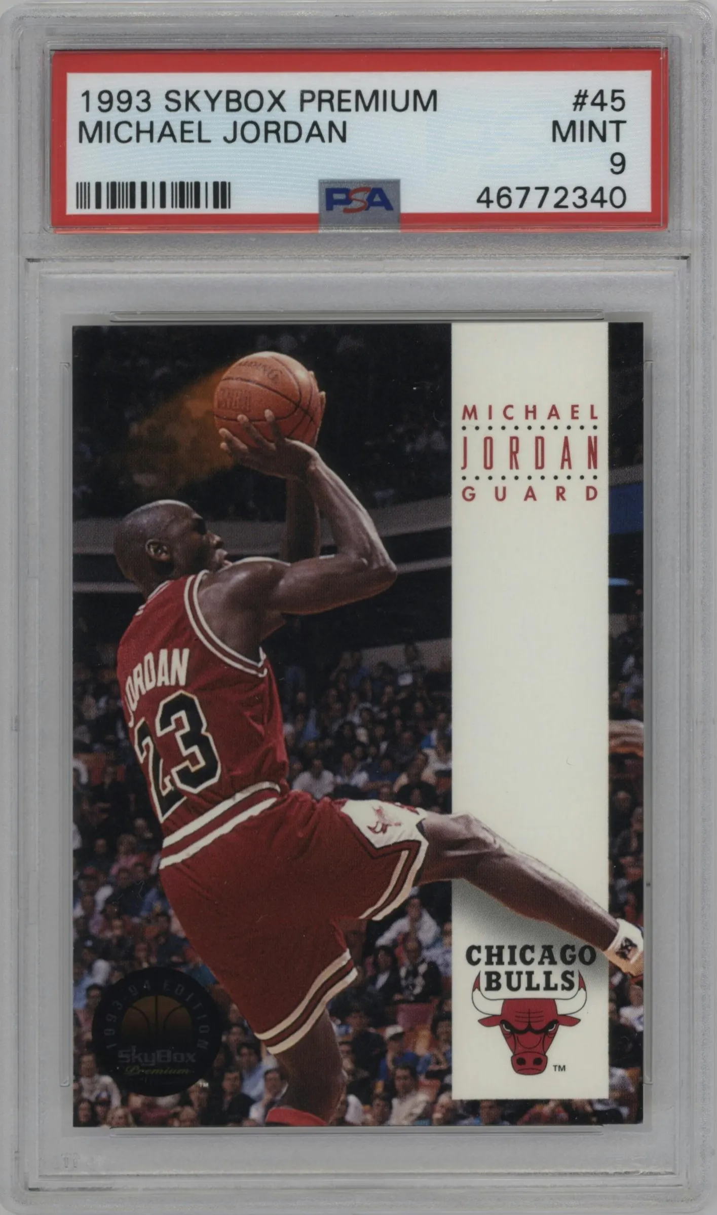 1993 SkyBox Premium Michael Jordan #45 PSA 9