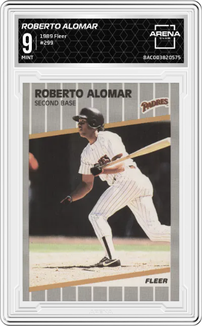 1989 Fleer Roberto Alomar ARENA CLUB 9