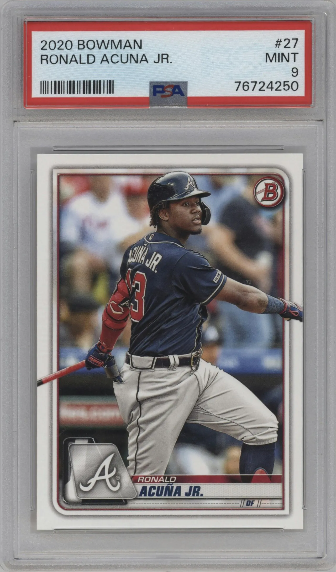 2020 Bowman Ronald Acuna Jr. #27 PSA 9