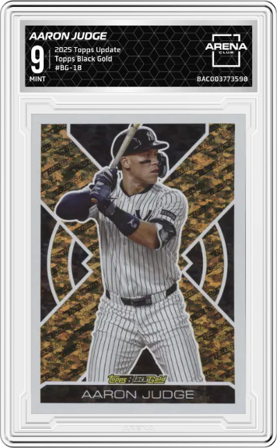 2025 Topps Update Topps Black Gold Aaron Judge ARENA CLUB 9