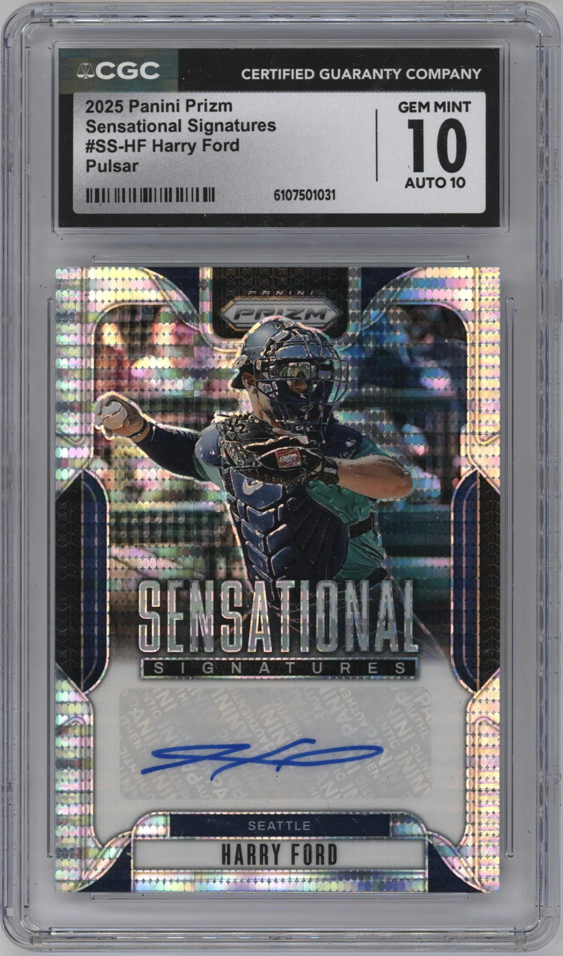 2025 Panini Prizm Sensational Sig. Harry Ford Pulsar Prizm CGC 10