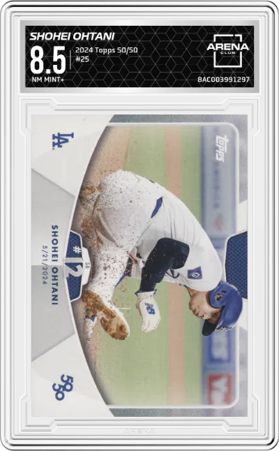 2024 Topps 50/50 Shohei Ohtani #25 ARENA CLUB 8.5