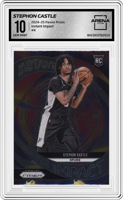2024 Panini Prizm Instant Impact Stephon Castle #4 ARENA CLUB 10