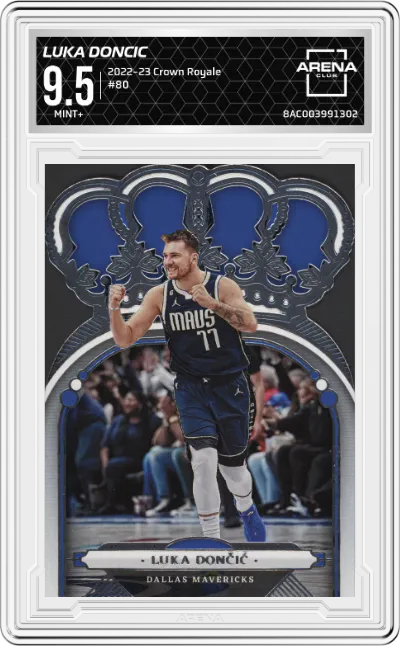2022 Panini Crown Royale Luka Doncic #80 ARENA CLUB 9.5