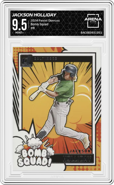 2024 Panini Donruss Bomb Squad Jackson Holliday ARENA CLUB 9.5
