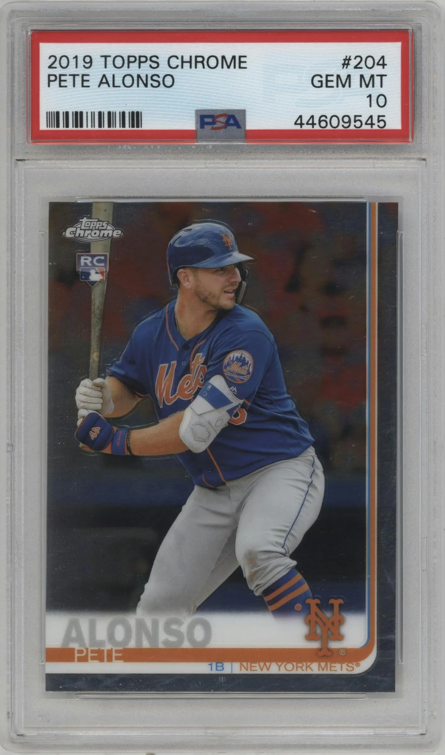 2019 Topps Chrome Pete Alonso #204 PSA 10