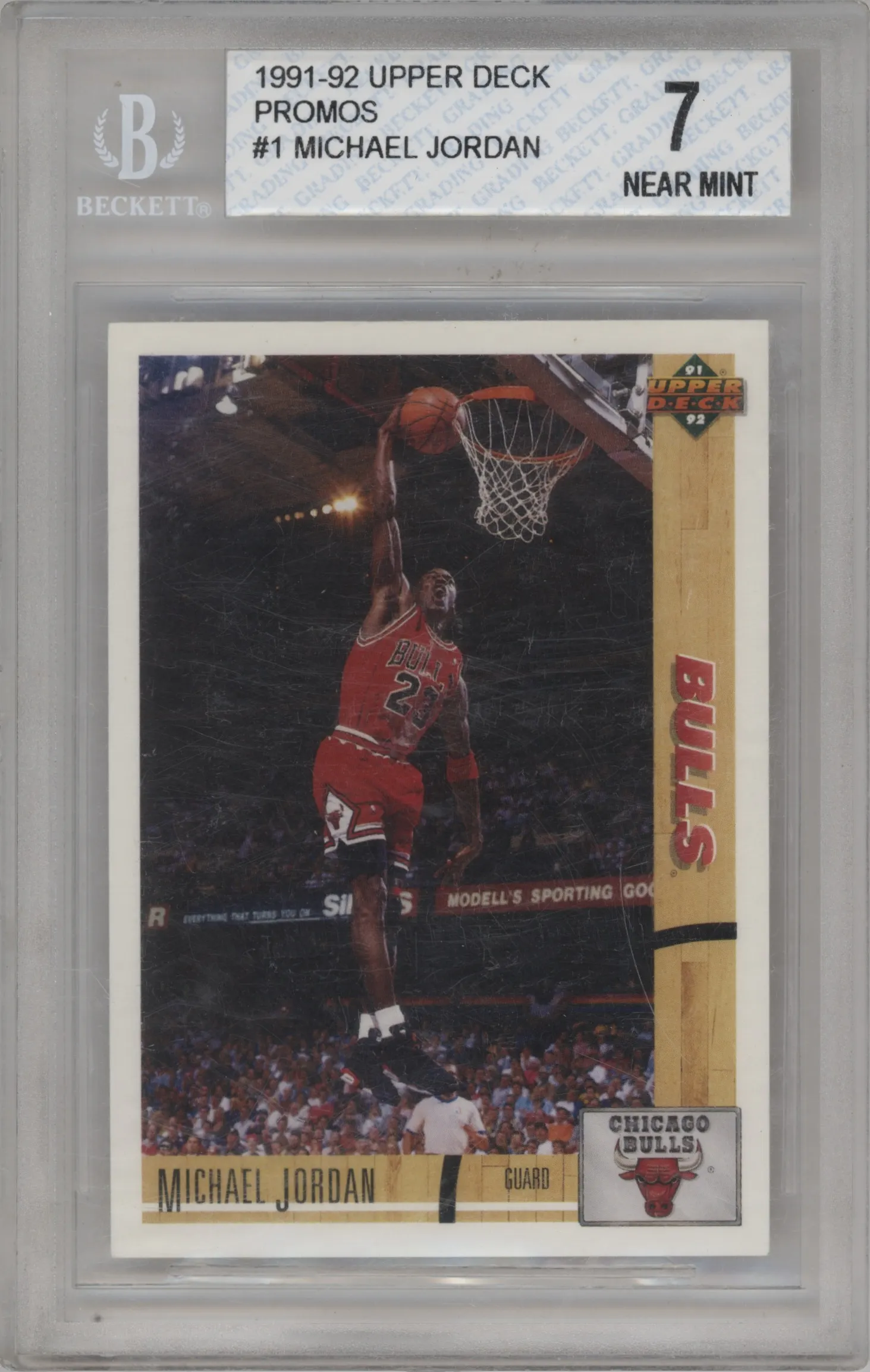 1991 Upper Deck Promos Michael Jordan #1 BGS 7