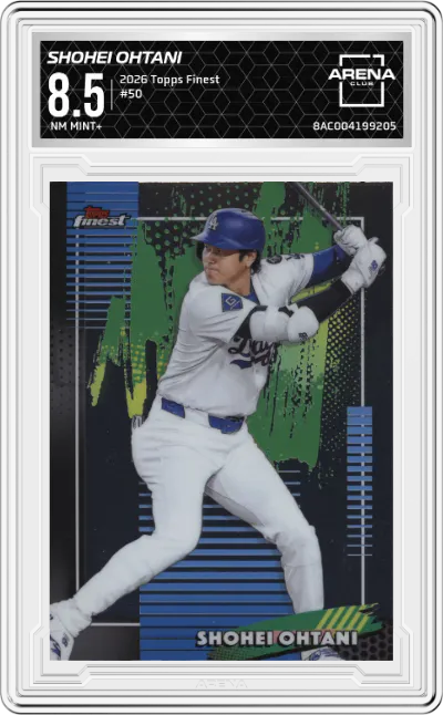 2026 Topps Finest Shohei Ohtani #50 ARENA CLUB 8.5