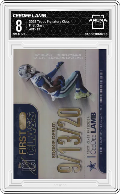 2025 Topps Signature Class First Class CeeDee Lamb ARENA CLUB 8