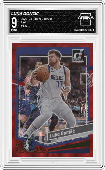 2023 Panini Donruss Luka Doncic Red #141 ARENA CLUB 9