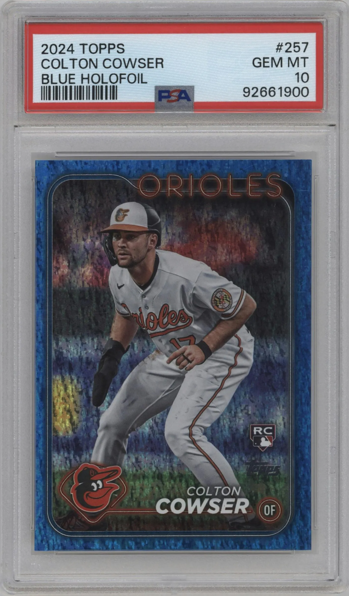 2024 Topps Colton Cowser Blue Holofoil PSA 10