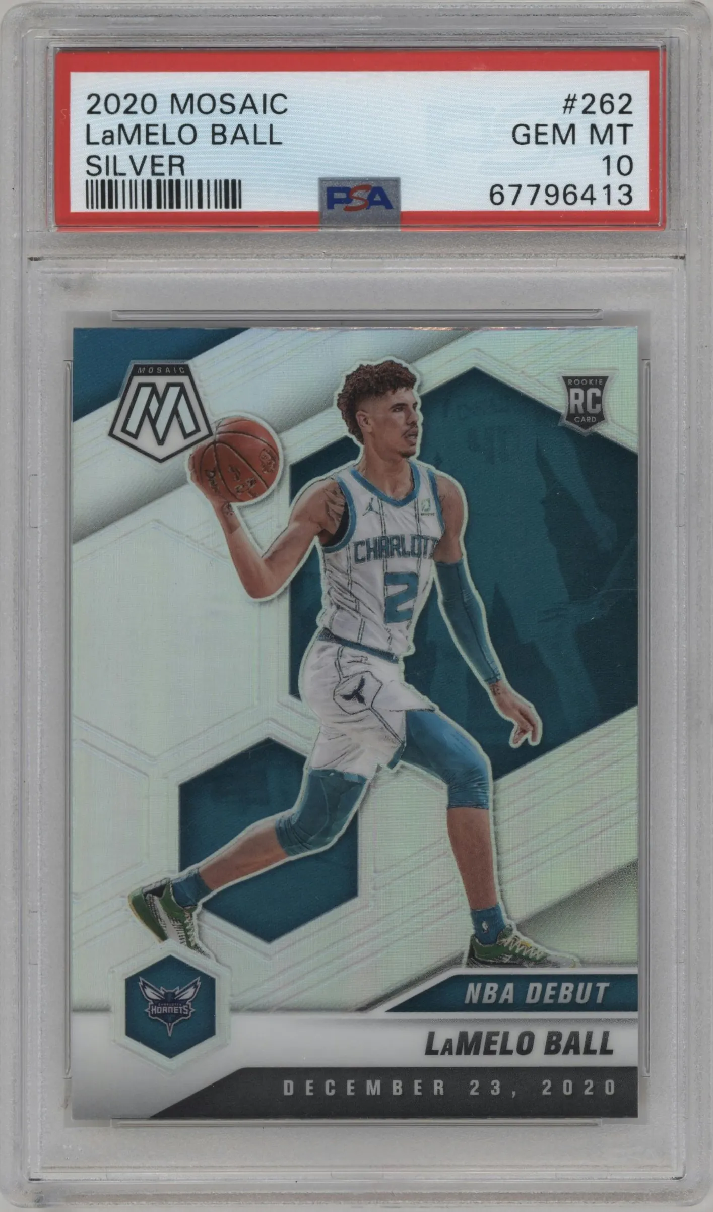 2020 Panini Mosaic LaMelo Ball Silver PSA 10