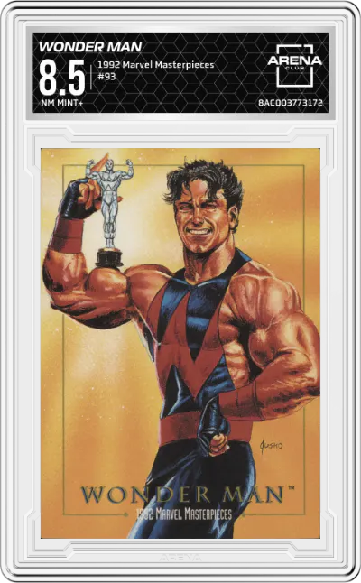 1992 SkyBox Marvel Masterpieces Wonder Man #93 ARENA CLUB 8.5