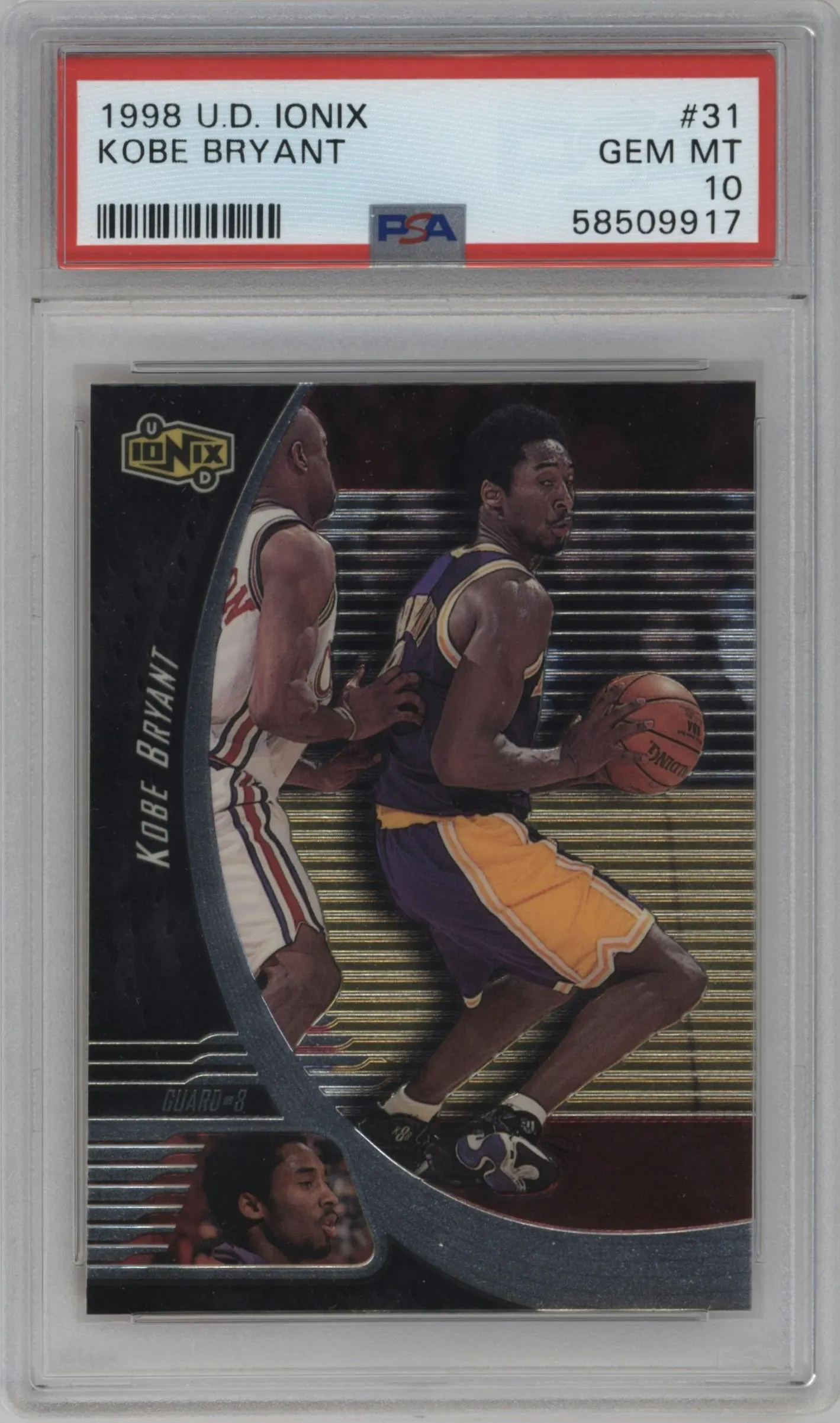 1998 Upper Deck Ionix Kobe Bryant #31 PSA 10